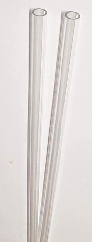 2 Lengths 3/8" OD x 1/4" ID x 36 Inch Long Thin Wall Clear Acrylic Plexiglass Tubes .375" Outside Diameter in Saudi Arabia