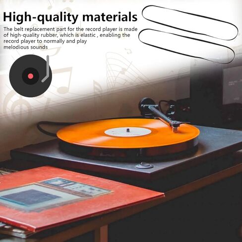 Turntable Belt Fit for Audio-Technica AT-LP60XBT-B, AT-LP60X-BK, AT-LPW50BT-RW, AT-LPW50PB Automatic Stereo Record Player AT-PL50 AT-LP60, Pack of 2 in Saudi Arabia