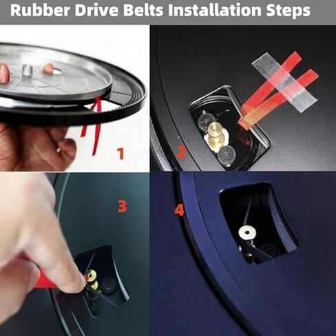 Turntable Belt for Toshiba SR-230 SR-305 SR-A270 SR-B20 - Stops Noise & Speed Issues, Japanese Rubber Belt Drive in Kuwait