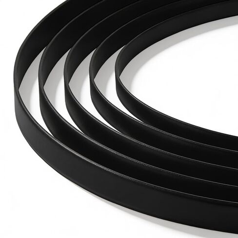 5 PCS Black Turntable Belt Rubber Flat 5 Size Piano Belt Drive Belts for Repair Replacement, Compatible with Different Specifications Belts-Driven in Saudi Arabia