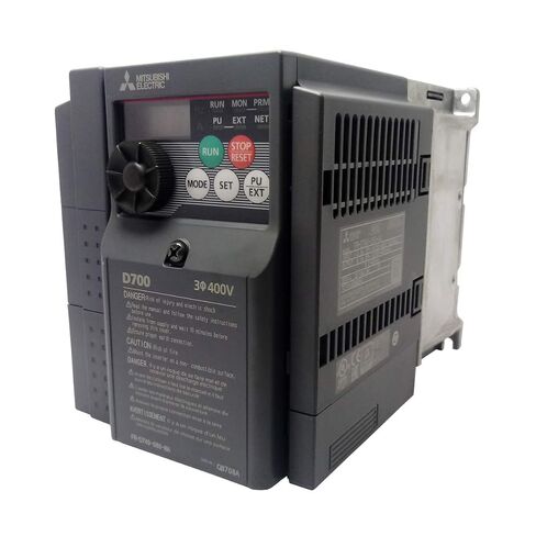 MITSUBISHI FR-D740-080-NA 0.2-400 هرتز، 400 فولت تيار متردد، 5 حصان، 8 أمبير، سلسلة FR-D700، محرك عاكس، ثلاثي الطور، مواصفات الولايات المتحدة/كاليفورنيا/MX in Saudi Arabia