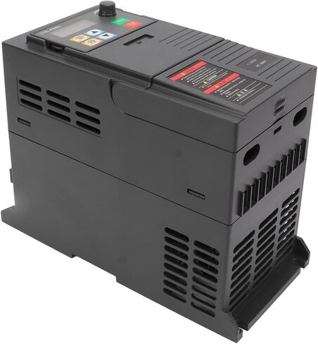 VFD Converter, 380 to 440V Input 0 to 440V Output, Single to Three Phase VFD Variable Frequency Drive, Safety Efficient Cooling VFD Inverter for Spindle Motor in Saudi Arabia