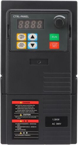 VFD Converter, 380 to 440V Input 0 to 440V Output, Single to Three Phase VFD Variable Frequency Drive, Safety Efficient Cooling VFD Inverter for Spindle Motor in Saudi Arabia