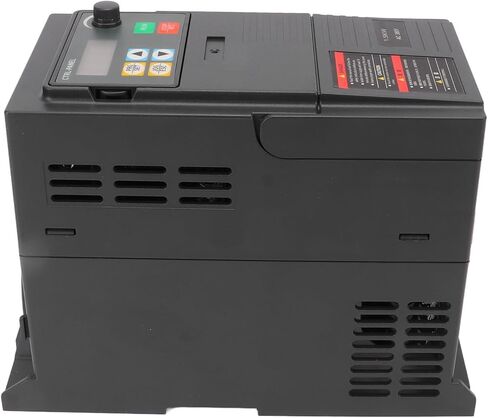 VFD Converter, 380 to 440V Input 0 to 440V Output, Single to Three Phase VFD Variable Frequency Drive, Safety Efficient Cooling VFD Inverter for Spindle Motor in Saudi Arabia