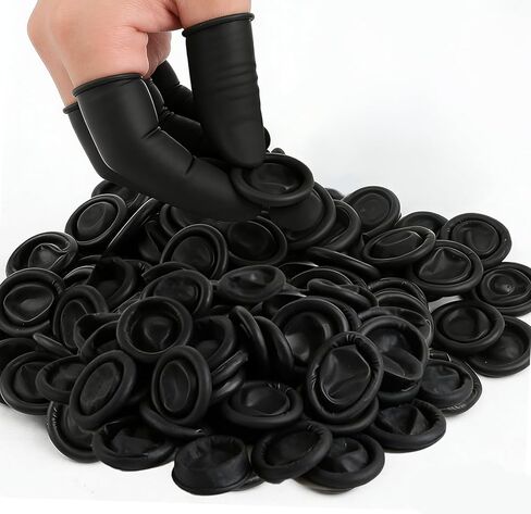 100 قطعة من مهود الأصابع للاستعمال مرة واحدة، واقيات الأصابع، وقفازات الأصابع للتقليم والتجميل والتدليك والاستخدام الصناعي in Kuwait