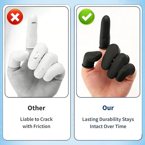 100 قطعة من مهود الأصابع للاستعمال مرة واحدة، واقيات الأصابع، وقفازات الأصابع للتقليم والتجميل والتدليك والاستخدام الصناعي in Kuwait