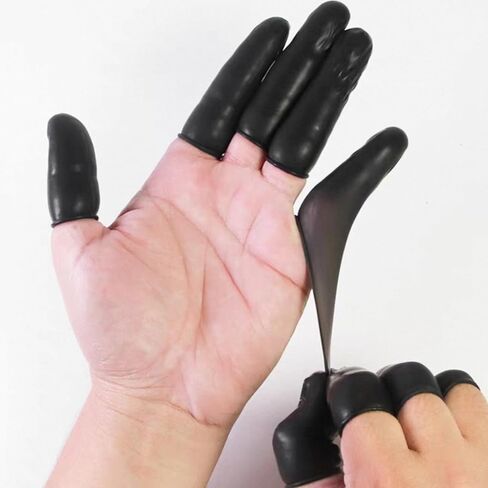 100 قطعة من مهود الأصابع للاستعمال مرة واحدة، واقيات الأصابع، وقفازات الأصابع للتقليم والتجميل والتدليك والاستخدام الصناعي in Kuwait