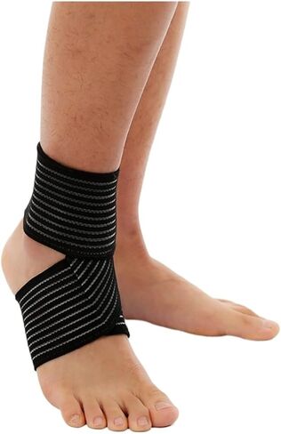 Elastic Safety Sports Ankle Support Football Basketball Taekwondo Sport Protection Bandage Gym Ankle Brace Guard Protect(D) in Saudi Arabia