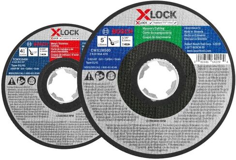 BOSCH CWX27M500-25 5 in. x .098 in. X-Lock Arbor Type 27A (ISO 42) 30 Grit Metal Cutting and Grinding Abrasive Wheel in Saudi Arabia