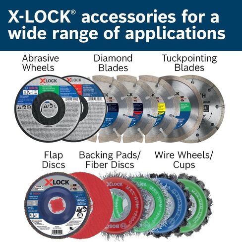 BOSCH CWX27M500-25 5 in. x .098 in. X-Lock Arbor Type 27A (ISO 42) 30 Grit Metal Cutting and Grinding Abrasive Wheel in Saudi Arabia