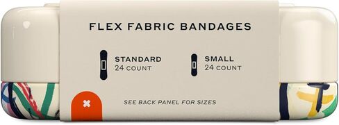 Welly Bandages | Adhesive Flexible Fabric Bravery Badges | Assorted Shapes for Minor Cuts, Scrapes, and Wounds | Colorful and Fun First Aid Tin | Sports Patterns - 48 Count in Kuwait