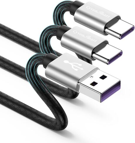 كابل USB من النوع C بطول 10 أقدام، [عبوتان] USB A 2.0 إلى USB-C 10 أقدام من النوع C شاحن سريع طويل جدًا ومتين TPE USBC إلى سلك USBA لهاتف iPhone 17/16/15 Pro Plus Pro Max Samsung Galaxy A10/A20/A51/S10/S9 Plus/Note 9 in Kuwait