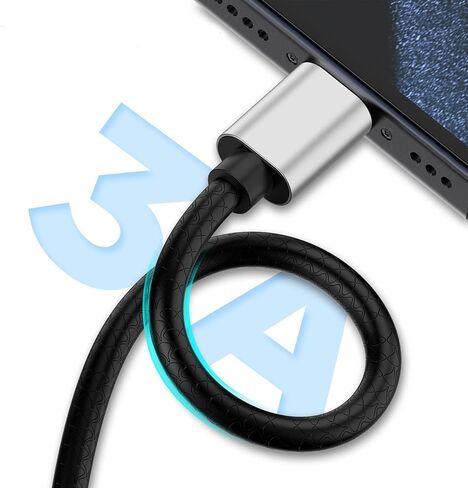 كابل USB من النوع C بطول 10 أقدام، [عبوتان] USB A 2.0 إلى USB-C 10 أقدام من النوع C شاحن سريع طويل جدًا ومتين TPE USBC إلى سلك USBA لهاتف iPhone 17/16/15 Pro Plus Pro Max Samsung Galaxy A10/A20/A51/S10/S9 Plus/Note 9 in Kuwait