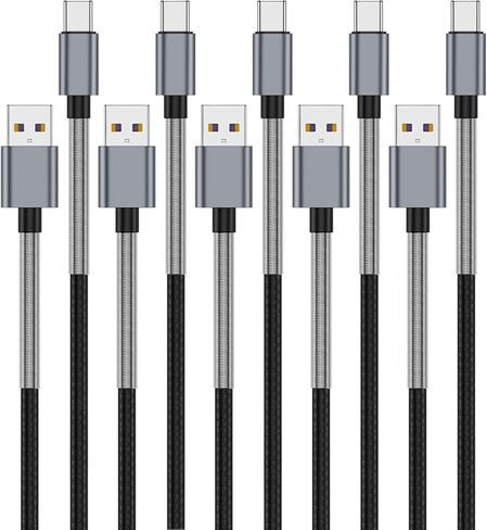 كابل USB من النوع C بطول 10 أقدام، [عبوتان] USB A 2.0 إلى USB-C 10 أقدام من النوع C شاحن سريع طويل جدًا ومتين TPE USBC إلى سلك USBA لهاتف iPhone 17/16/15 Pro Plus Pro Max Samsung Galaxy A10/A20/A51/S10/S9 Plus/Note 9 in Kuwait