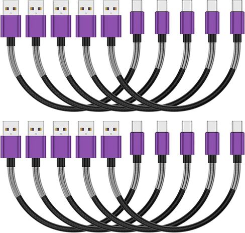 كابل USB من النوع C بطول 10 أقدام، [عبوتان] USB A 2.0 إلى USB-C 10 أقدام من النوع C شاحن سريع طويل جدًا ومتين TPE USBC إلى سلك USBA لهاتف iPhone 17/16/15 Pro Plus Pro Max Samsung Galaxy A10/A20/A51/S10/S9 Plus/Note 9 in Kuwait