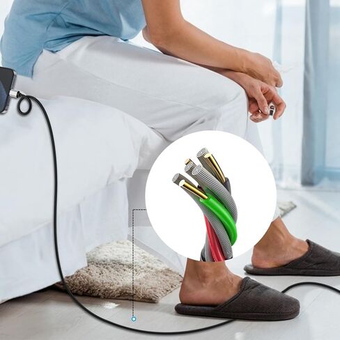 كابل USB من النوع C بطول 10 أقدام، [عبوتان] USB A 2.0 إلى USB-C 10 أقدام من النوع C شاحن سريع طويل جدًا ومتين TPE USBC إلى سلك USBA لهاتف iPhone 17/16/15 Pro Plus Pro Max Samsung Galaxy A10/A20/A51/S10/S9 Plus/Note 9 in Kuwait