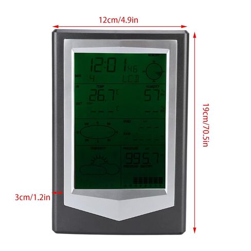 Weather Forecast Instrument, Outdoor Weather Meter with Wind Speed, Direction, Rainfall, Temperature, Humidity - Multi - Function Display, USB 5V Powered, Ideal for Garden and Ho in Saudi Arabia