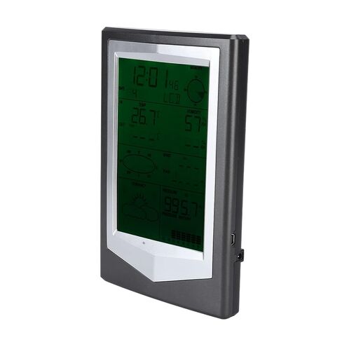 Weather Forecast Instrument, Outdoor Weather Meter with Wind Speed, Direction, Rainfall, Temperature, Humidity - Multi - Function Display, USB 5V Powered, Ideal for Garden and Ho in Saudi Arabia