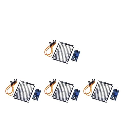 Rain Drops Detection Moisture Monitor Sensor 3.3V-5V Monitor Weather Sensor Relay Board High Sensitivity for Robot Kit(4pcs) in Saudi Arabia