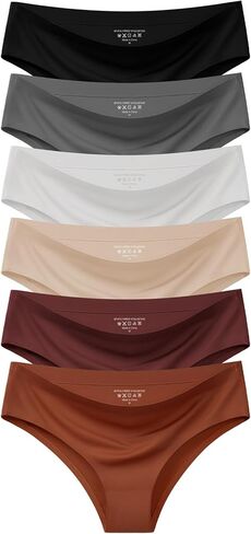 الملابس الداخلية غير الملحومة للنساء تمتد بدون عرض بيكيني سراويل داخلية غير مرئية 6 حزمة in Kuwait