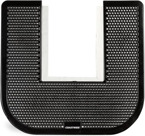 Staples Toilet Floor Mats, Black, 17.5" x 20.5", 6/Carton — Commercial Bathroom Splash & Drip Protection Mats with Non‑Slip Backing in Kuwait