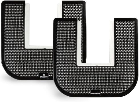 Staples Toilet Floor Mats, Black, 17.5" x 20.5", 6/Carton — Commercial Bathroom Splash & Drip Protection Mats with Non‑Slip Backing in Kuwait