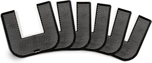 Staples Toilet Floor Mats, Black, 17.5" x 20.5", 6/Carton — Commercial Bathroom Splash & Drip Protection Mats with Non‑Slip Backing in Kuwait