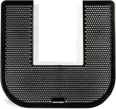 Staples Toilet Floor Mats, Black, 17.5" x 20.5", 6/Carton — Commercial Bathroom Splash & Drip Protection Mats with Non‑Slip Backing in Kuwait