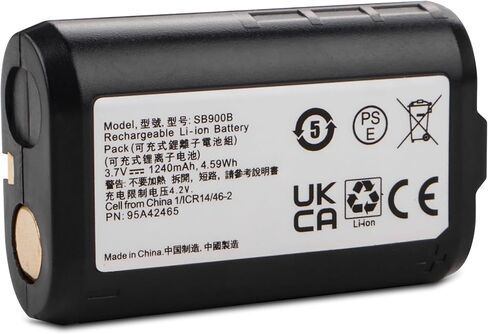 استبدال بطارية ليثيوم أيون SB900B متوافق مع أجهزة إرسال Shure P3RA وP9RA+ وP10R+ SB900 SB900A SB900B SB900C وULX-D وQLX-D وأجهزة إرسال AD جميع ترقية الإرساء المرتبطة 3.7 فولت 1500 مللي أمبير/5.5 وات في الساعة in Saudi Arabia
