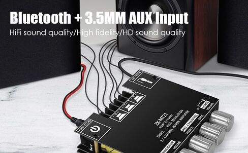 ZK-MT21 2.1 Channel Bluetooth 5.0 Audio Amplifier Board 50W X 2 +100W Mini Subwoofer Power Amp for DIY Bluetooth Speaker Home Theater in Kuwait