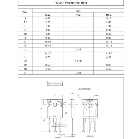 10pcs(5pcs TIP36C+5pcs TIP35C) TO-247 PNP NPN Complementary Silicon High Power Ttransistors. in Kuwait
