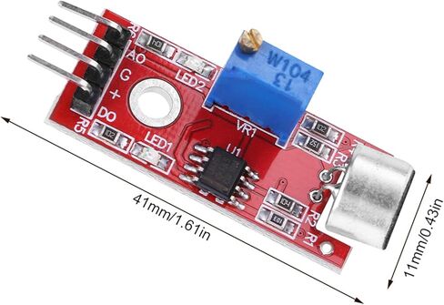 Microphone Amplifier Module, High Sensitivity 20dB Gain Low Noise Audio Amplifier, Analog Digital Output with Circuitry, Ideal for DIY Projects 3.3V 5V Power in Saudi Arabia