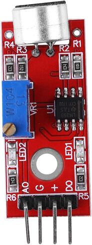 Microphone Amplifier Module, High Sensitivity 20dB Gain Low Noise Audio Amplifier, Analog Digital Output with Circuitry, Ideal for DIY Projects 3.3V 5V Power in Saudi Arabia