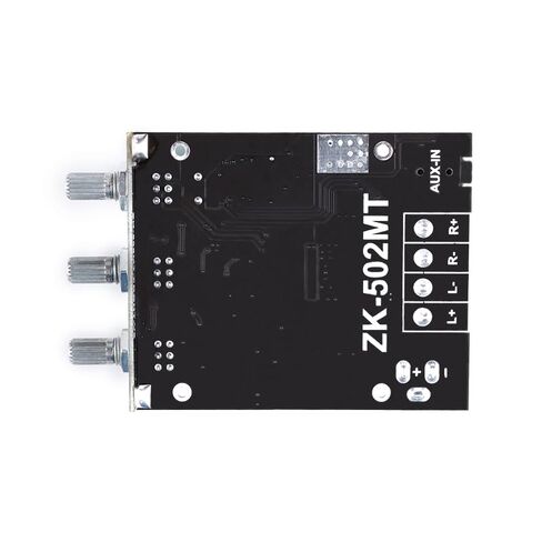 ZK-502MT 50W×2 2.0 Channel Blue Tooth 5.0 Audio Amplifier Module 12–24V Wide Voltage -20°C to +85°C Operating Temp 90dB SNR Overheat Protection in Saudi Arabia