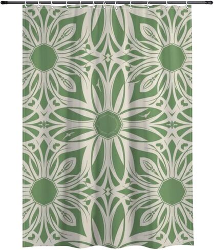 ستارة دش للحمام بتصميم بسيط مع خطافات، ستارة دش للشاطئ مقاومة للماء للصيف، ستائر بوهو من القماش قابلة للغسل للحمام مجموعة حديثة 60 × 72 بوصة in Kuwait