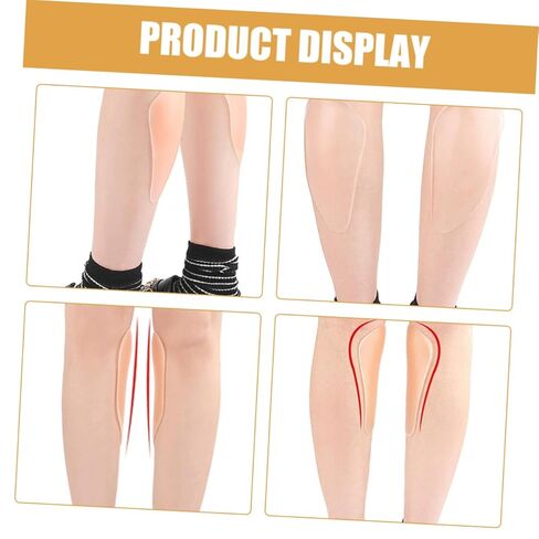 2 Pair Self Adhesive Silicone Leg Pads Invisible Shaping Patches for Crooked Thin Legs Skin Tone Comfort Chafing Prevention for Daily Use and Sports in Saudi Arabia