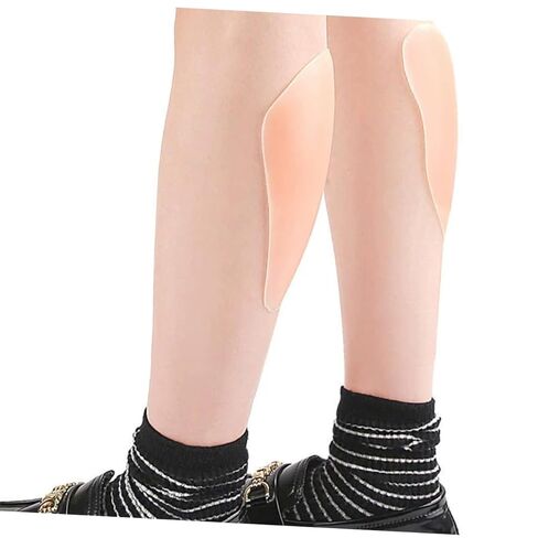 2 Pair Self Adhesive Silicone Leg Pads Invisible Shaping Patches for Crooked Thin Legs Skin Tone Comfort Chafing Prevention for Daily Use and Sports in Saudi Arabia