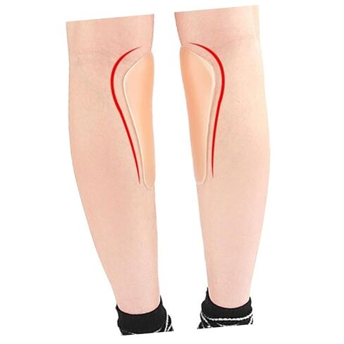 2 Pair Self Adhesive Silicone Leg Pads Invisible Shaping Patches for Crooked Thin Legs Skin Tone Comfort Chafing Prevention for Daily Use and Sports in Saudi Arabia