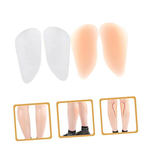 2 Pair Self Adhesive Silicone Leg Pads Invisible Shaping Patches for Crooked Thin Legs Skin Tone Comfort Chafing Prevention for Daily Use and Sports in Saudi Arabia