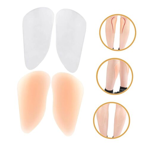 2 Pair Self Adhesive Silicone Leg Pads Invisible Shaping Patches for Crooked Thin Legs Skin Tone Comfort Chafing Prevention for Daily Use and Sports in Saudi Arabia