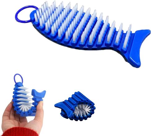 Barbell Brush Professional Barbell Cleaning Brush Barbell Care Kit Barbell Nylon Brush for Strength Training Bars, Barbell,Exercise Equipment Cleaning Supplies(Blue) in Kuwait