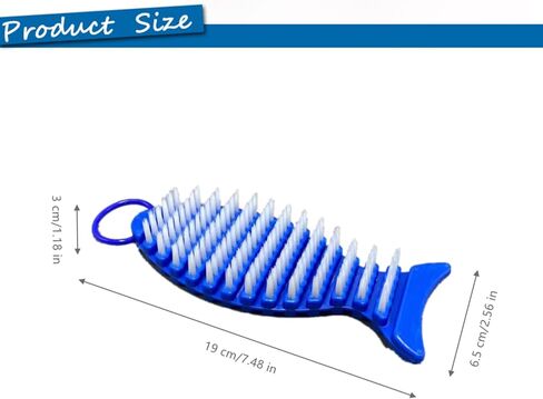 Barbell Brush Professional Barbell Cleaning Brush Barbell Care Kit Barbell Nylon Brush for Strength Training Bars, Barbell,Exercise Equipment Cleaning Supplies(Blue) in Kuwait