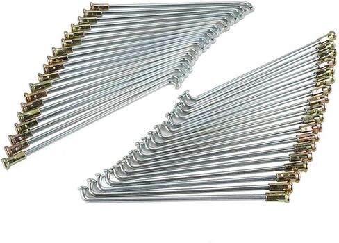 36 قطعة 3 2 × 145 مم مجموعة الحلمات ذات العجلات الخلفية من الصلب متوافقة مع TTR125 TTR125E TTR125L TTR125LE RT100 DT100 MX100 دراجة نارية (فضي) in Kuwait