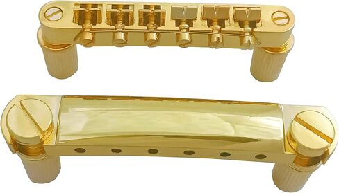 مجموعة من جسر Tune-O-Matic وقطعة خلفية مع أزرار للجيتار الكهربائي على طراز GB LP (ذهبي) in Kuwait