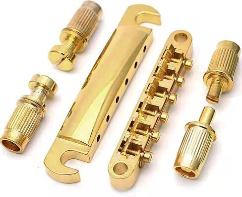 مجموعة من جسر Tune-O-Matic وقطعة خلفية مع أزرار للجيتار الكهربائي على طراز GB LP (ذهبي) in Kuwait