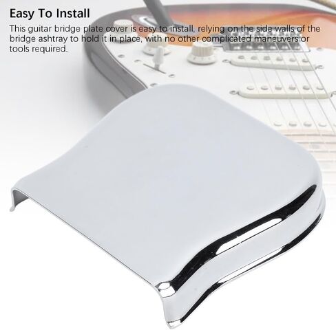 Replacement Vintage Ashtray-Style Tele Bridge Cover Guitar Bridge Protective Components Chrome in Kuwait