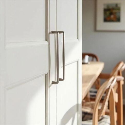 Silver Furniture Handle for Drawer Kitchen Cabinets Home Hardware Handles 1Pcs(008-Silver-C128mm) in Kuwait