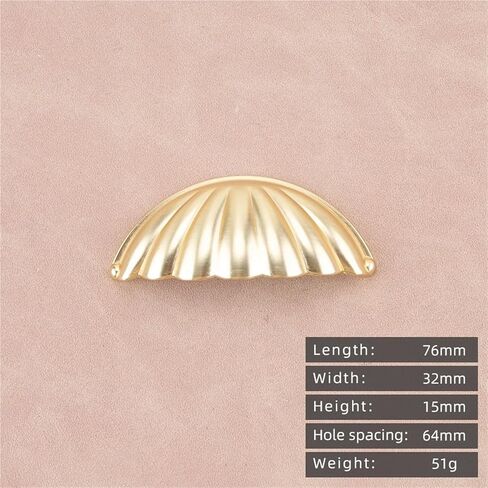 خزانة ذات غلاف ذهبي سحب من الكروم اللامع بفتحة واحدة ومقبض نحاسي عتيق قطعة واحدة (8182-ذهبي) in Kuwait