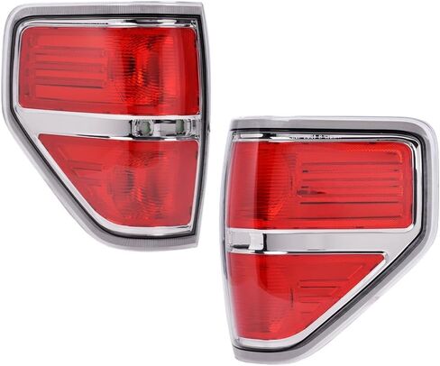 PIT66 Tail Lights Compatible With Ford F150 Bronco 1990-1996 /Fit F250 F350 1990-1997 Left Driver And Right Passenger Side in Kuwait