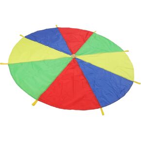 Parachute Game for Kids, Multicolored Outdoor Toy with 8 Handles, Promotes Cooperation for Birthday Parties, Picnic, Family Reunions in Kuwait